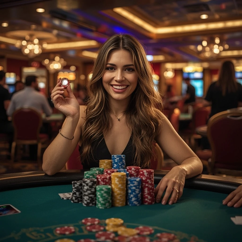 bonus dans les mains d'un homme au casino Kasino Klub Casino